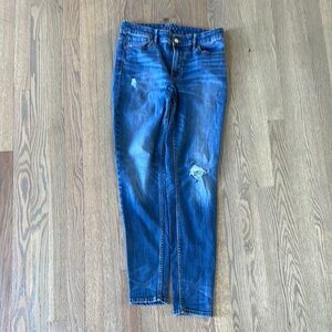 WHBM Distressed Blue Jeans